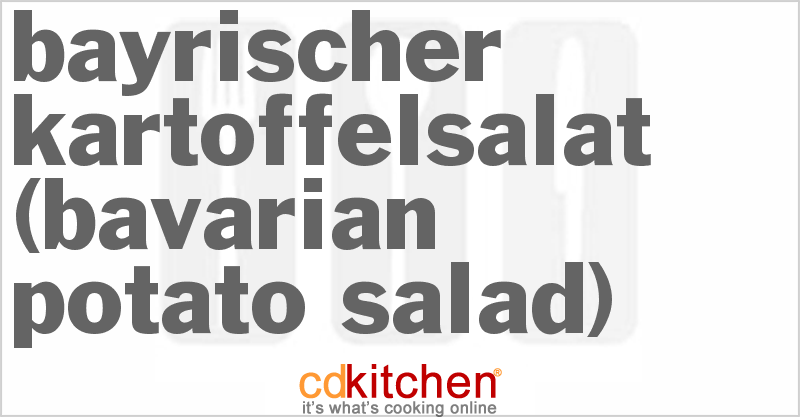 Bayrischer Kartoffelsalat (Bavarian Potato Salad) - CDKitchen.com