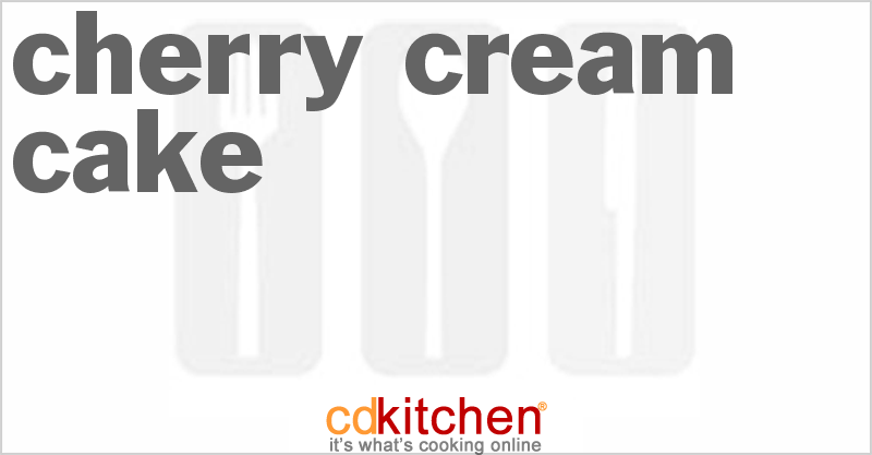Cherry Cream Cake - CDKitchen.com