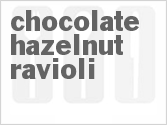 recipe for chocolate hazelnut ravioli
