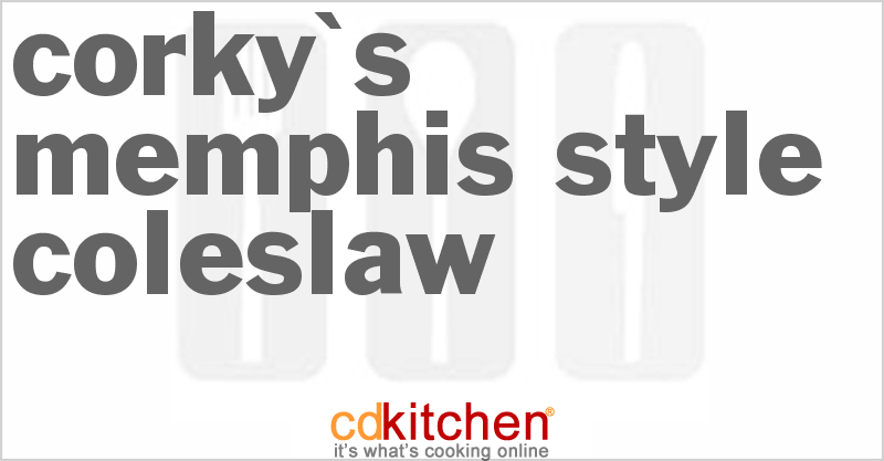 Corky's Memphis-Style Coleslaw - CDKitchen.com