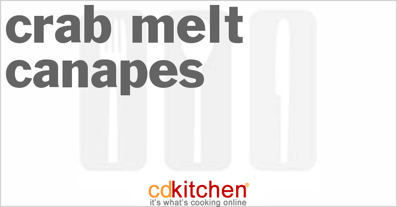 Crab Melt Canapes - CDKitchen.com
