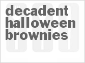 recipe for decadent halloween brownies