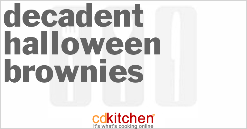 Decadent Halloween Brownies - CDKitchen.com