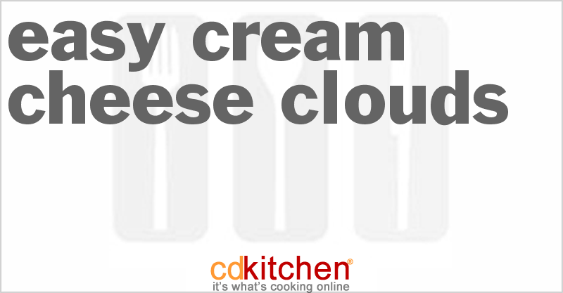 Easy Cream Cheese Clouds - CDKitchen.com