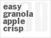 recipe for easy slow cooker granola apple crisp