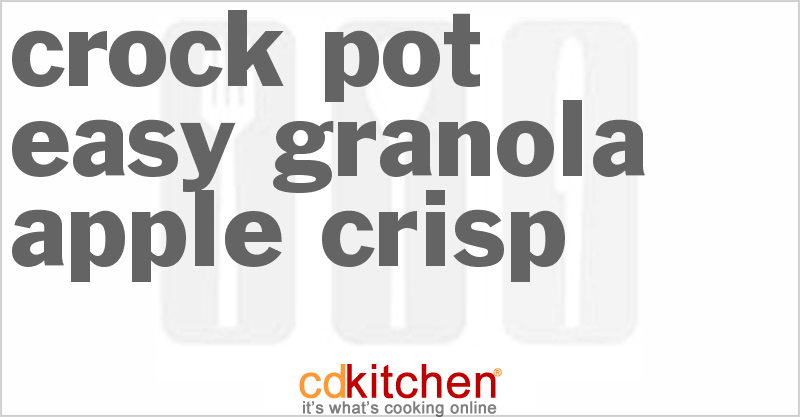 Easy Granola Apple Crisp - CDKitchen.com