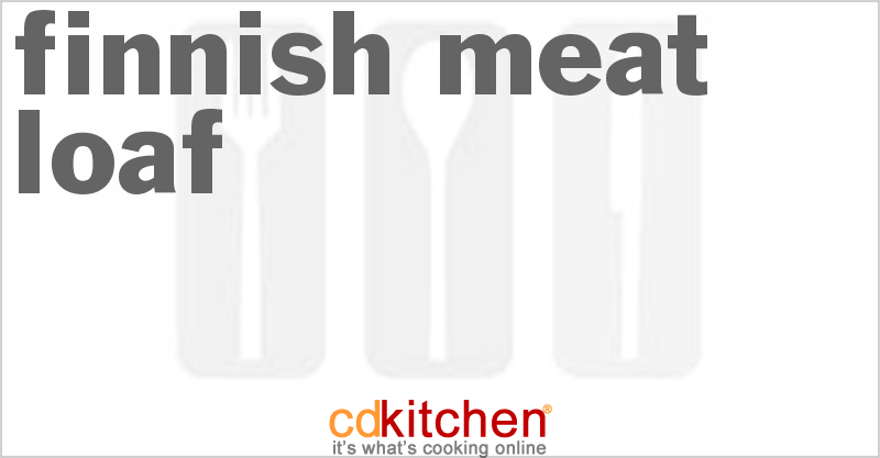 Finnish Meat Loaf - CDKitchen.com