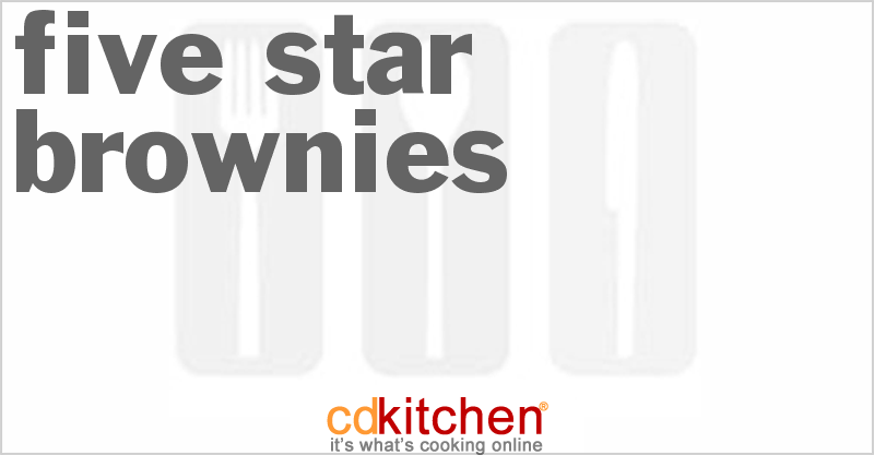Five-Star Brownies - CDKitchen.com