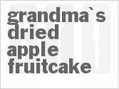 recipe for grandma's dried apple fruitcake