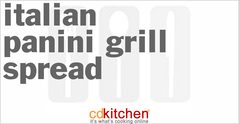 Italian Panini Grill Spread - CDKitchen.com