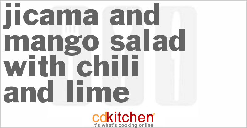 Jicama and Mango Salad with Chili and Lime - CDKitchen.com