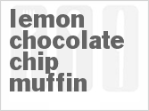 recipe for lemon chocolate chip muffin