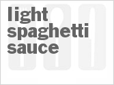 recipe for light spaghetti sauce