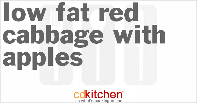 Low-Fat Red Cabbage With Apples - CDKitchen.com