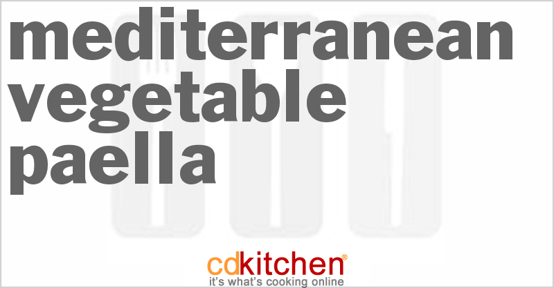 Mediterranean Vegetable Paella - CDKitchen.com