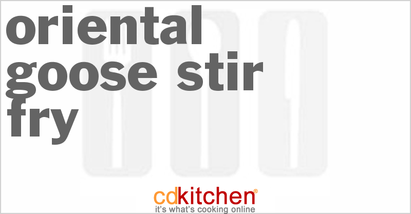 Asian Goose Stir-Fry - CDKitchen.com