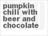recipe for pumpkin chili with beer and chocolate
