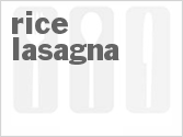 recipe for rice lasagna