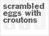 recipe for scrambled eggs with croutons