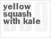 recipe for yellow squash with kale