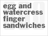 Egg And Watercress Finger Sandwiches
