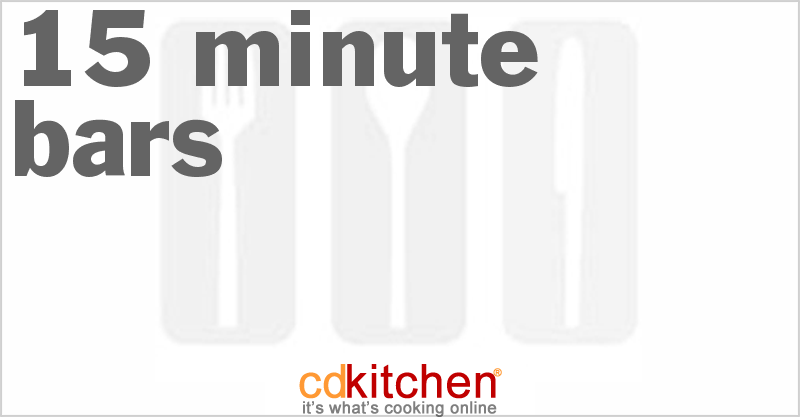 15 Minute Bars - CDKitchen.com