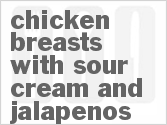 Chicken Breasts with Sour Cream and Jalapenos