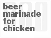 recipe for beer marinade for chicken