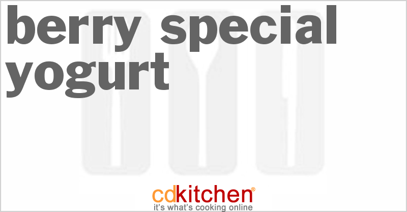 Berry-Special Yogurt - CDKitchen.com