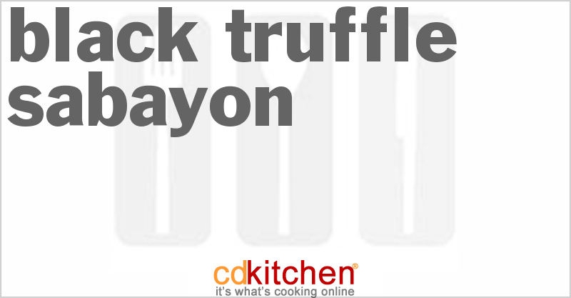 Black Truffle Sabayon - CDKitchen.com