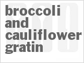 recipe for broccoli and cauliflower gratin