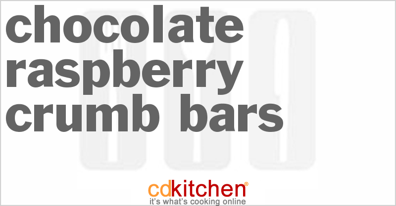 Chocolate Raspberry Crumb Bars - CDKitchen.com