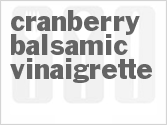 recipe for cranberry balsamic vinaigrette
