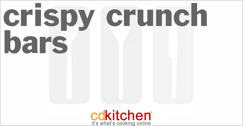 Crispy Crunch Bars - CDKitchen.com