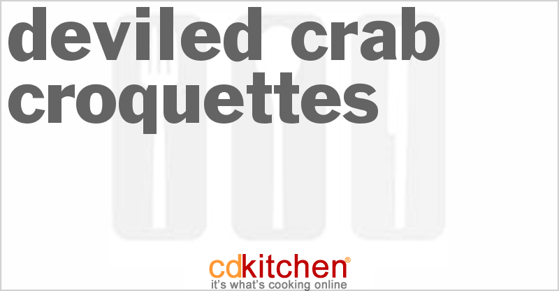 Deviled Crab Croquettes - CDKitchen.com
