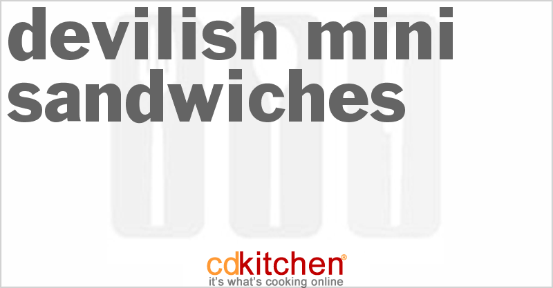 Devilish Mini-Sandwiches - CDKitchen.com