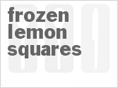 recipe for frozen lemon squares