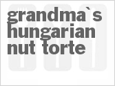 recipe for grandma's hungarian nut torte