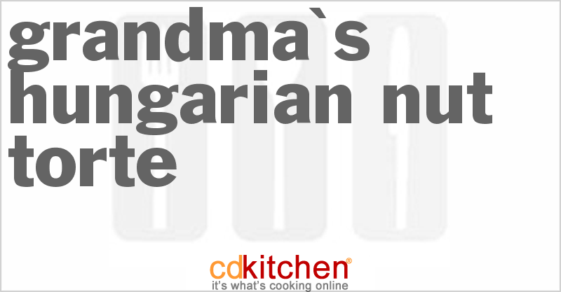 Grandma's Hungarian Nut Torte - CDKitchen.com
