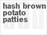 recipe for hash brown potato patties