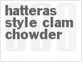 recipe for hatteras-style clam chowder