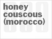 recipe for honey couscous (morocco)