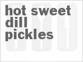 recipe for hot sweet dill pickles
