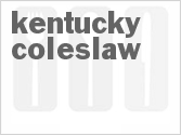 recipe for kentucky coleslaw