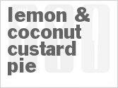 recipe for lemon & coconut custard pie