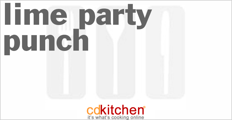 Lime Party Punch - CDKitchen.com