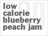 recipe for low-calorie blueberry peach jam