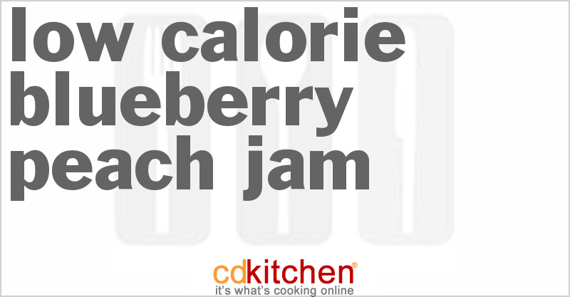 Low-Calorie Blueberry Peach Jam - CDKitchen.com
