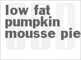recipe for low-fat pumpkin mousse pie