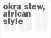 recipe for okra stew, african style